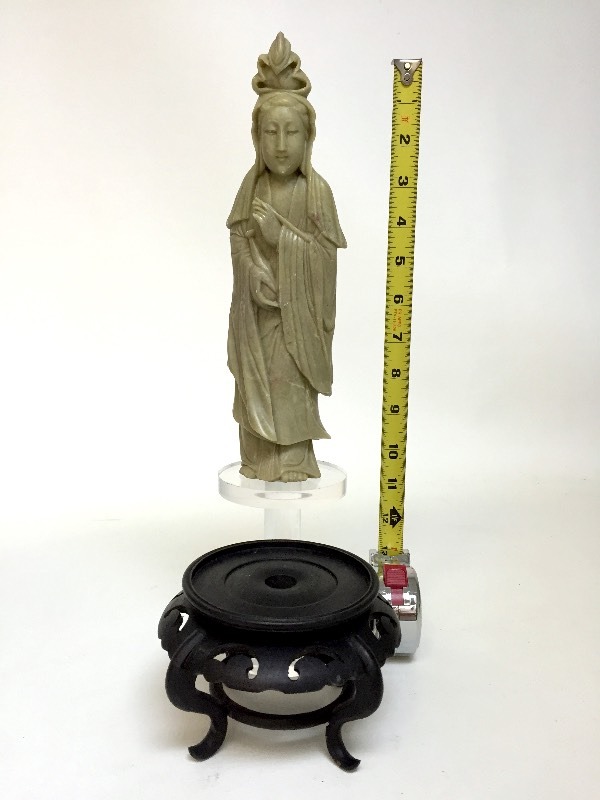 Chinese Carved Soapstone Figure Of Quan Yin