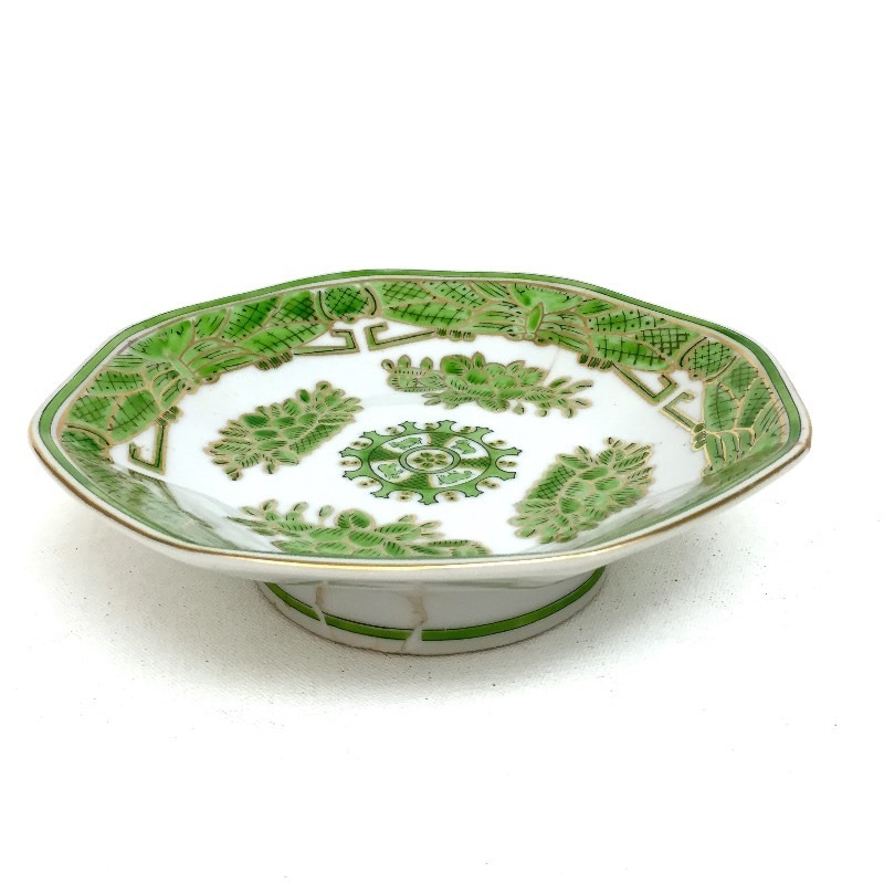 Serving Bowl Chinese with gold accents numbered