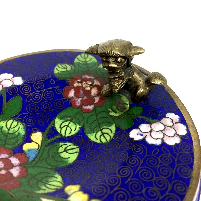 Cloisonne Foo Dog Dish