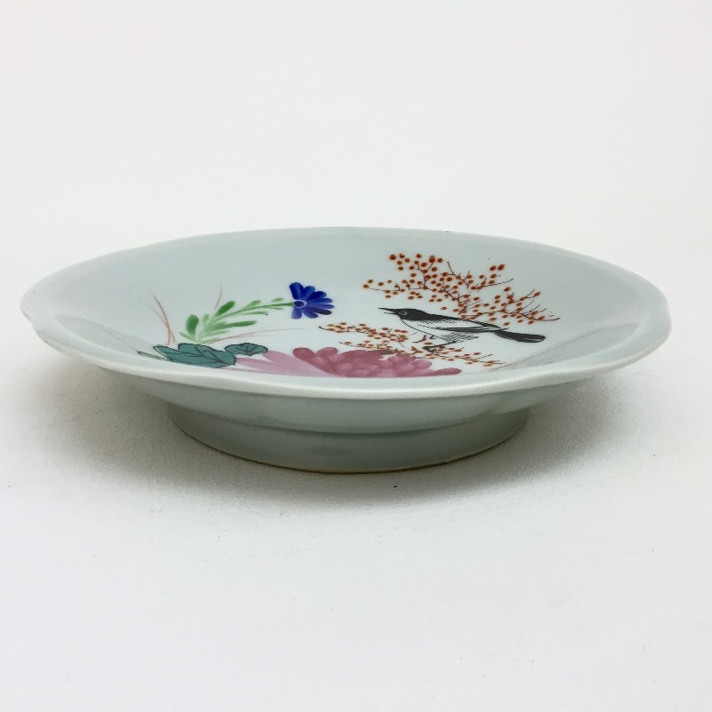 Hand painted plate with chop mark