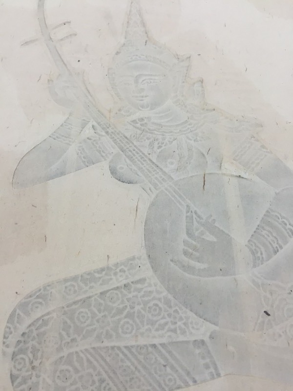 Green Etching on paper