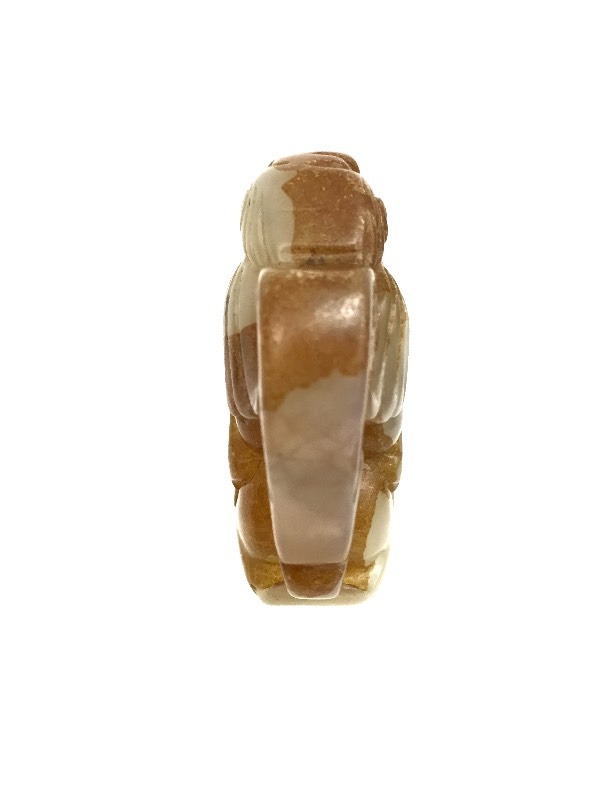 Carved Solid Jade Dragon with rider Chinese