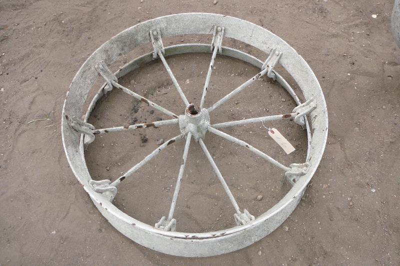 lot 6 image: Antique Steel Wheels