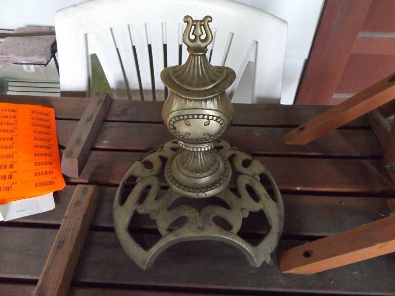 Brass and Cast Iron Stove Top Dcor