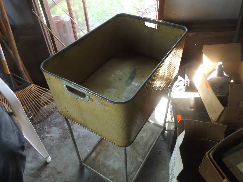 Basket on Wheels with contents