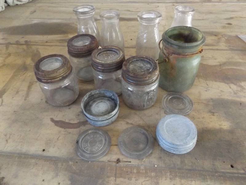Old Jars and Milk Bottles