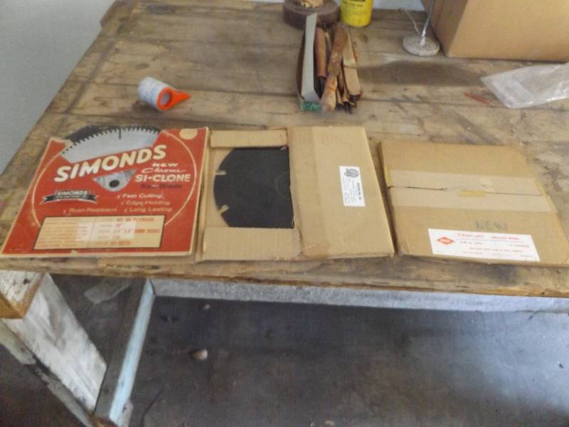Three saw blades, 10 inch