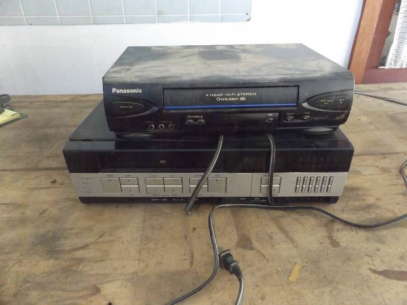 Two Panasonic VCRs