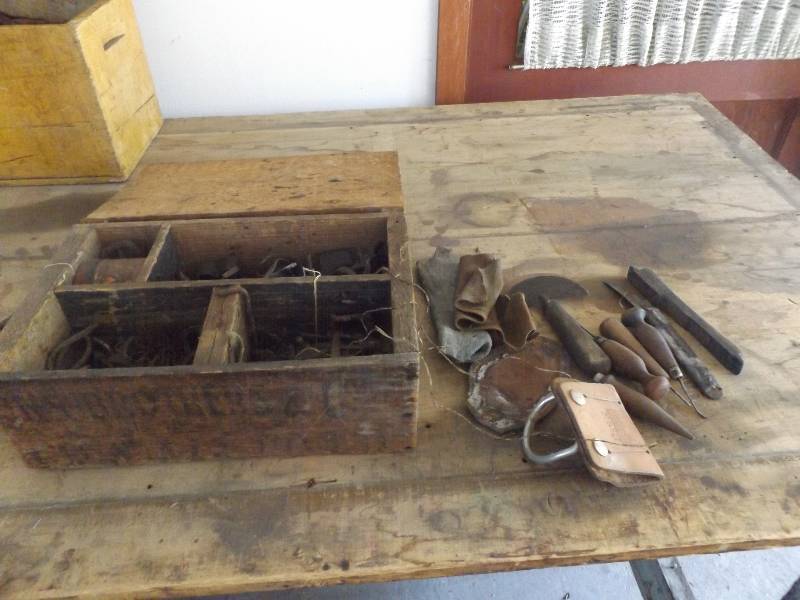 Old leatherworking toolbox