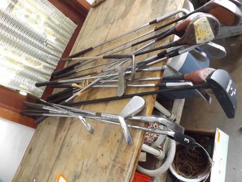 Lot of Golf Clubs
