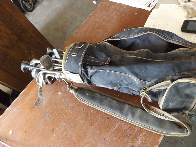 Golf Clubs and Bag