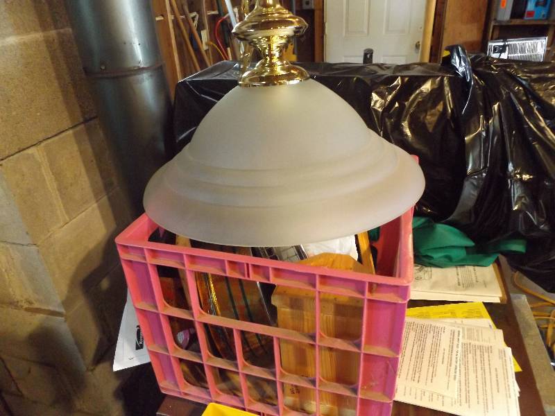 lot 152 image: Light Fixture and Misc