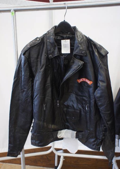 Diamond Plate Buffalo Leather Jacket