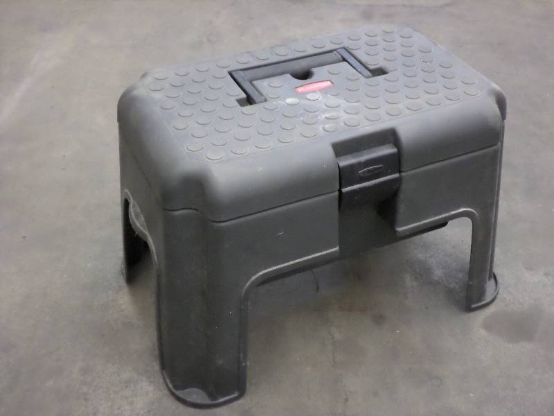 Rubbermaid Step Stool With Storage ... | Loretto Equipment #257 ...