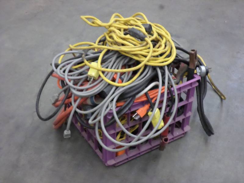 lot 66 image: Crate Full Of Various Electrical Co...