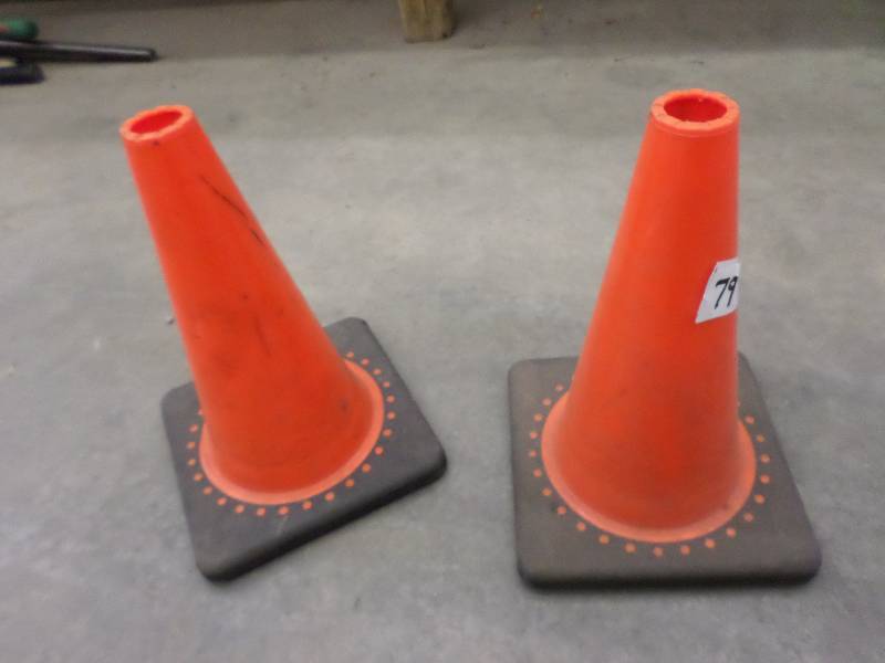lot 79 image: (2) 14 Safety Cones ...