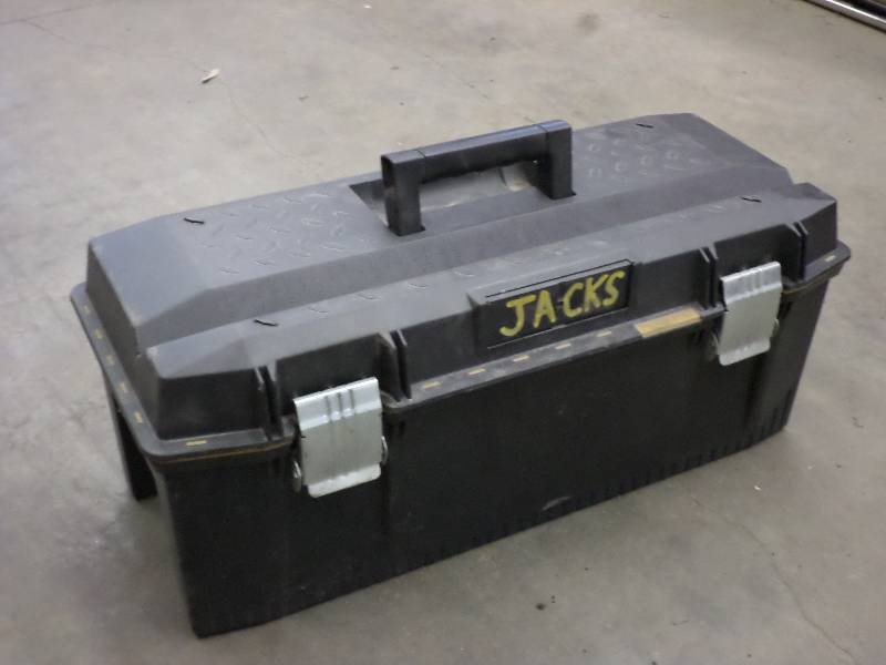 lot 84 image: Water Tight Plastic Tool Box ...