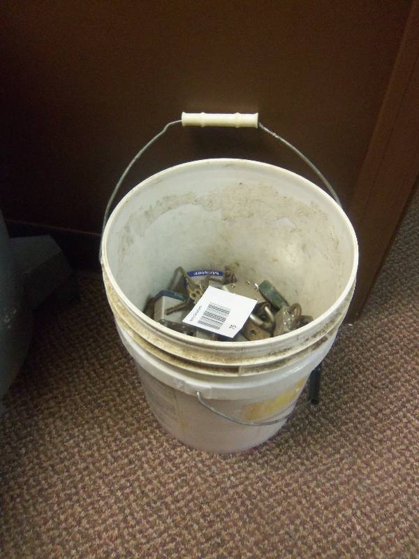 Bucket of locks and keys