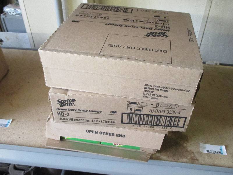3 boxes of scotch brite pads