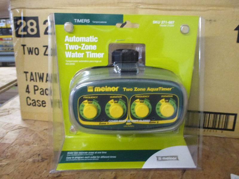 4 New 2 zone water timers