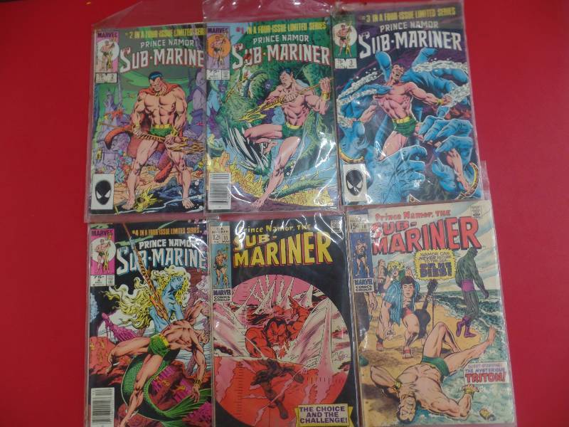6 Sub-Mariner Comic Books