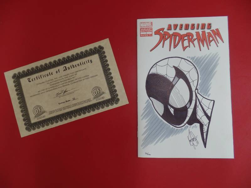 Signed & Numbered Spiderman Comic Book