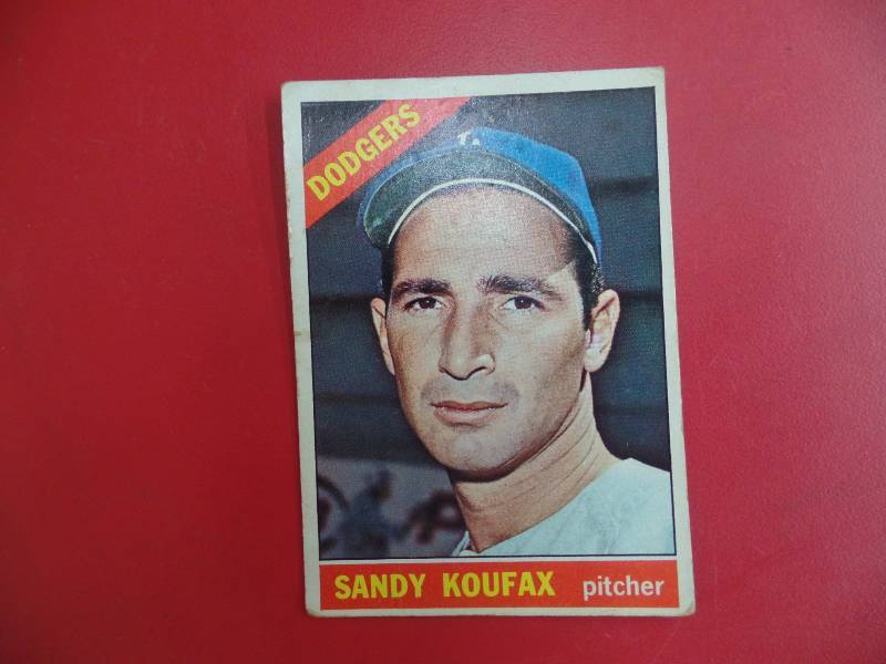 1966 Sandy Koufax Topps Baseball Card