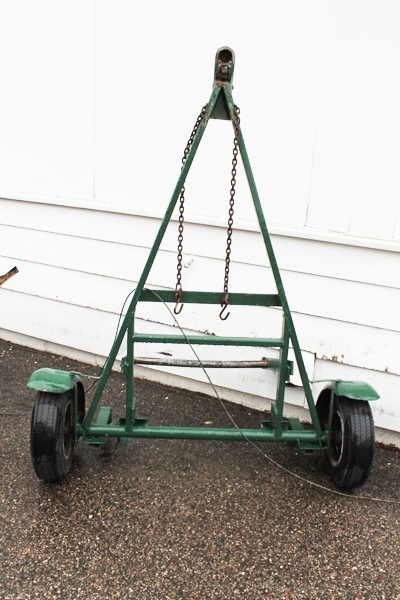 Trailer sod cutter or aerator