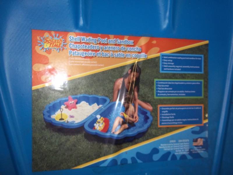 New Clam Shell wading pool and sandbox Advanced Sales Consignment