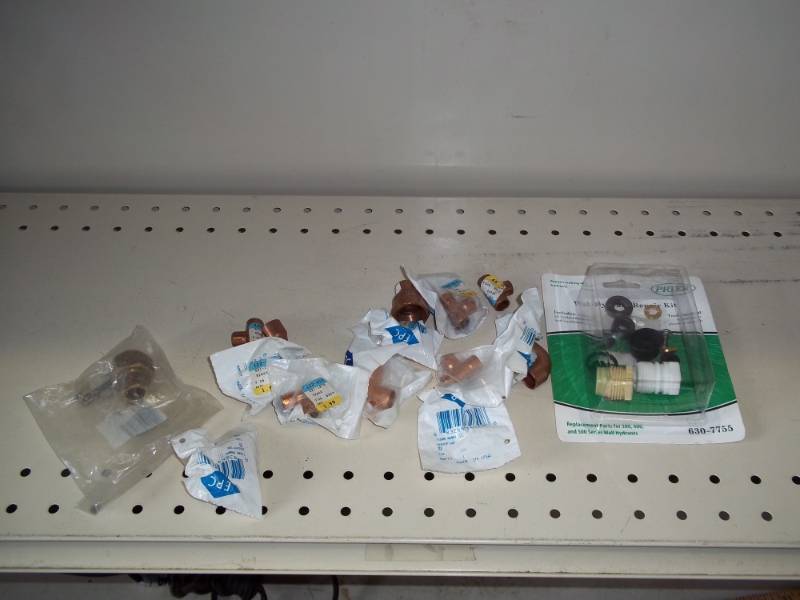 lot 44 image: New plumbing supplies and New Wall hydrant repair kit