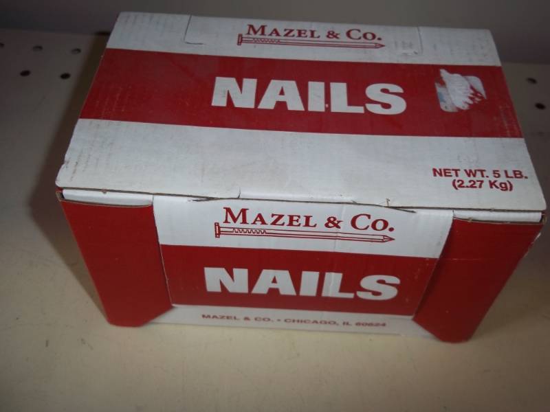 lot 52 image: New 5 pounds 20d bright common Nails 4