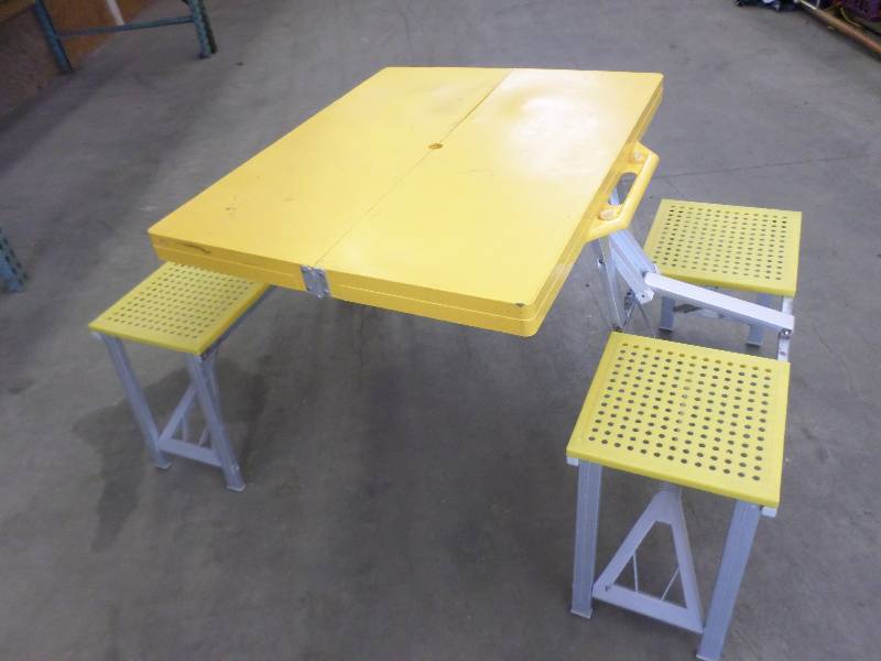 lot 82 image: Portable Folding Camp Picnic Table ...