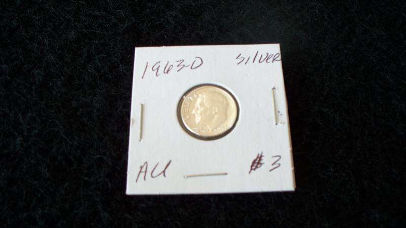 1963-D Roosevelt Dime AU Silver
