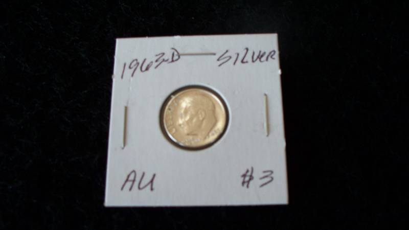 1963-D Roosevelt Dime AU Silver
