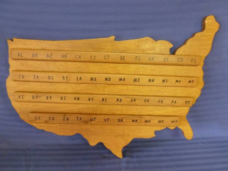 Wooden State Quarter Rack