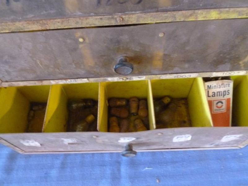 Vintage Auto Bulb Cabinet