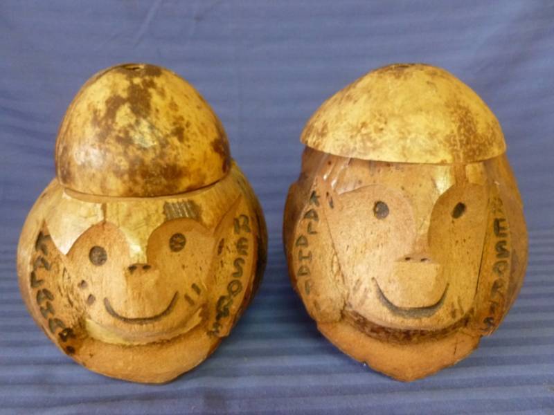 Hand Carved Drink Containers