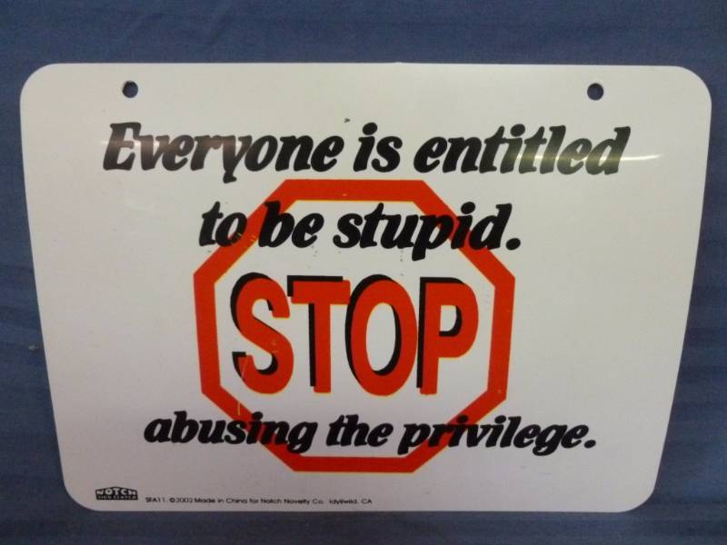 Plastic Sign