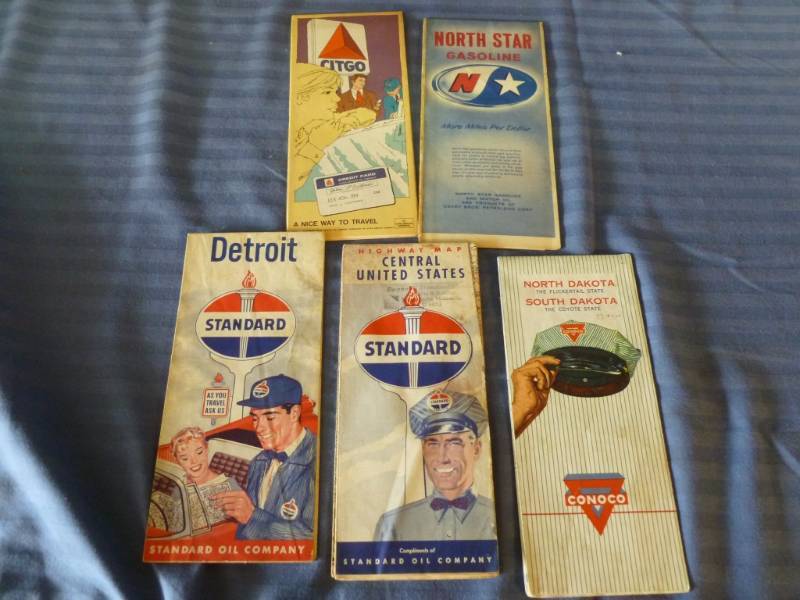 Vintage Road Maps