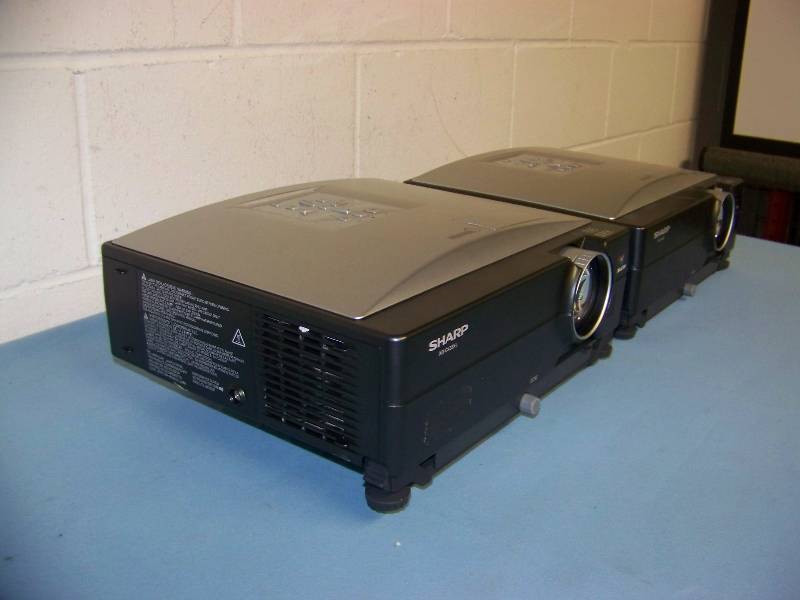 lot 99 image: (2) Sharp, LCD Projectors for PARTS  REPAIR