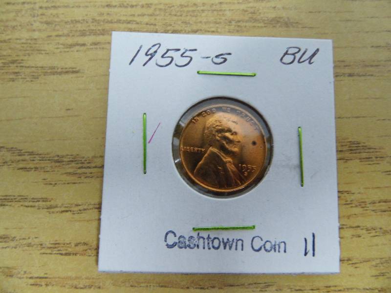 1955-S Lincoln Head Wheat Cent BU