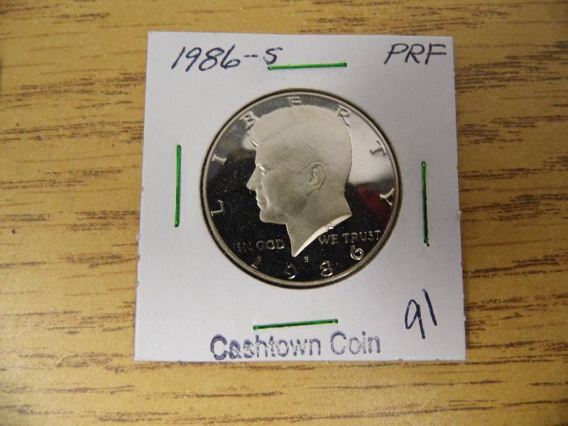 1986-S Kennedy Half Proof