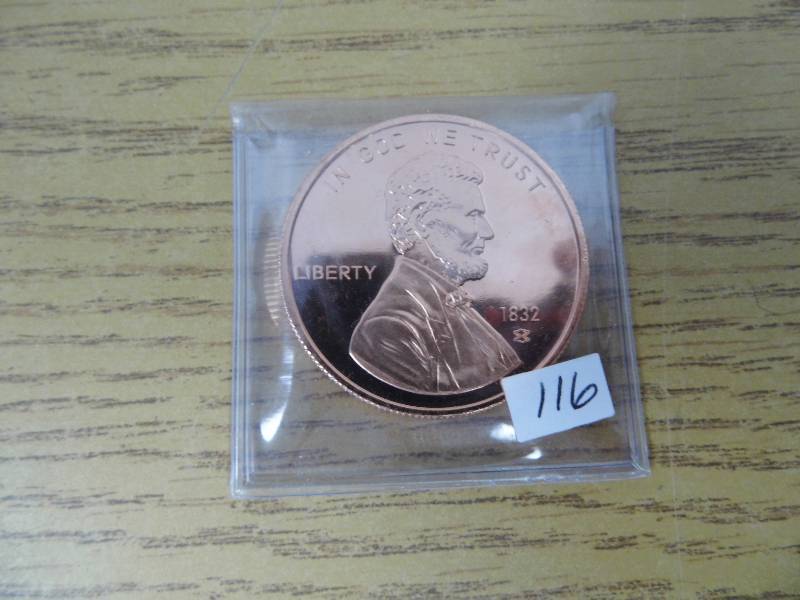 Lincoln 1oz .999 Copper