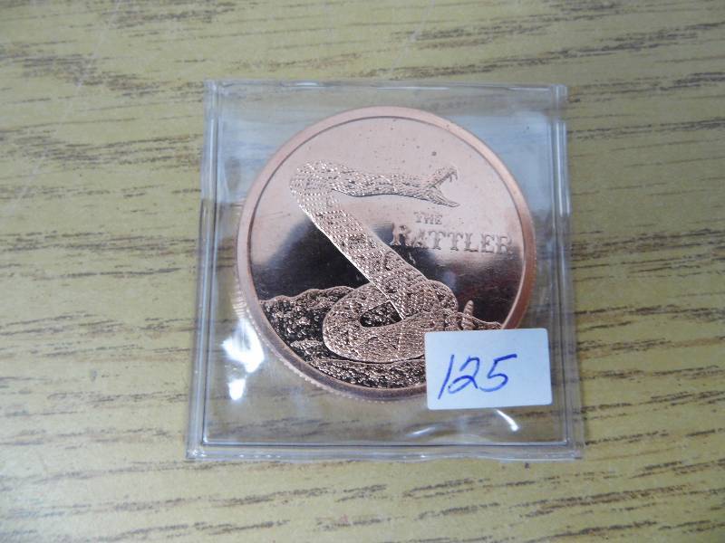 Snake 1oz .999 Copper