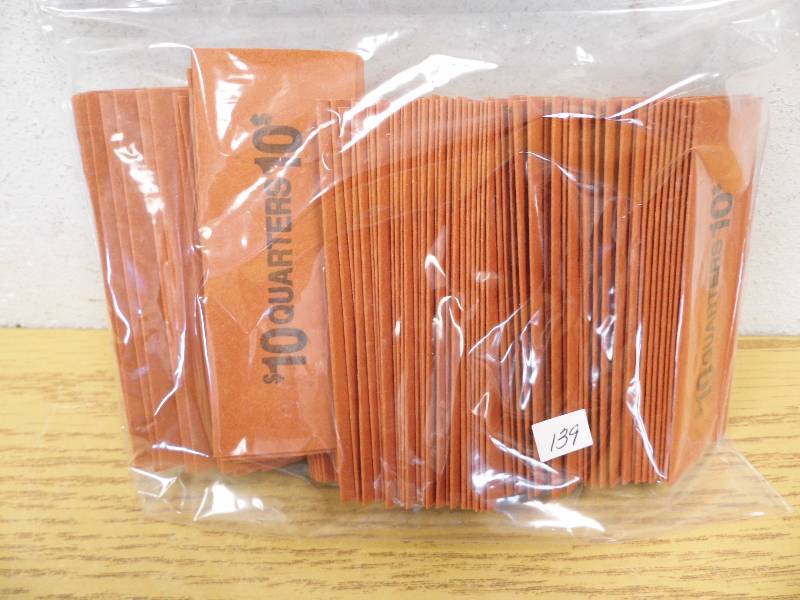 100 Quarter Coin Rolls