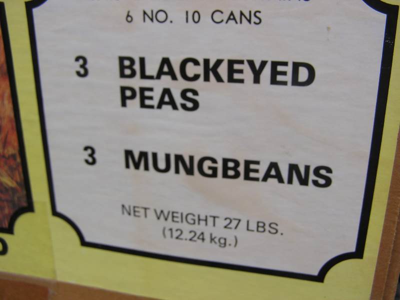 BLACKEYED PEAS  MUNGBEANS FULL CASE