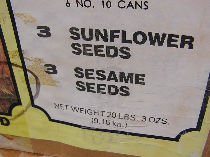 SUNFLOWER SEEDS  SESAME SEEDS FULL CASE