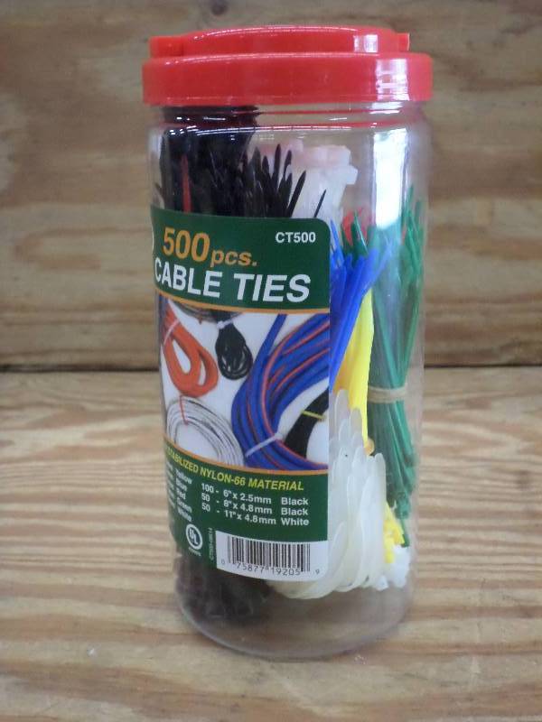 New 500-Pack Of Assorted Sized Cabl...