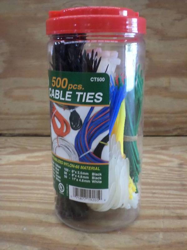 New 500-Pack Of Assorted Sized Cabl...