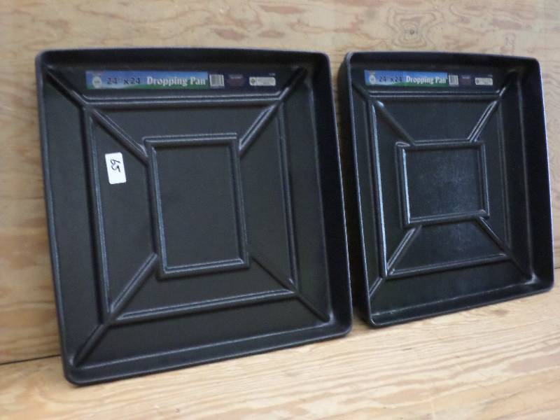 (2) New 24x24 Plastic Dropping Pa...